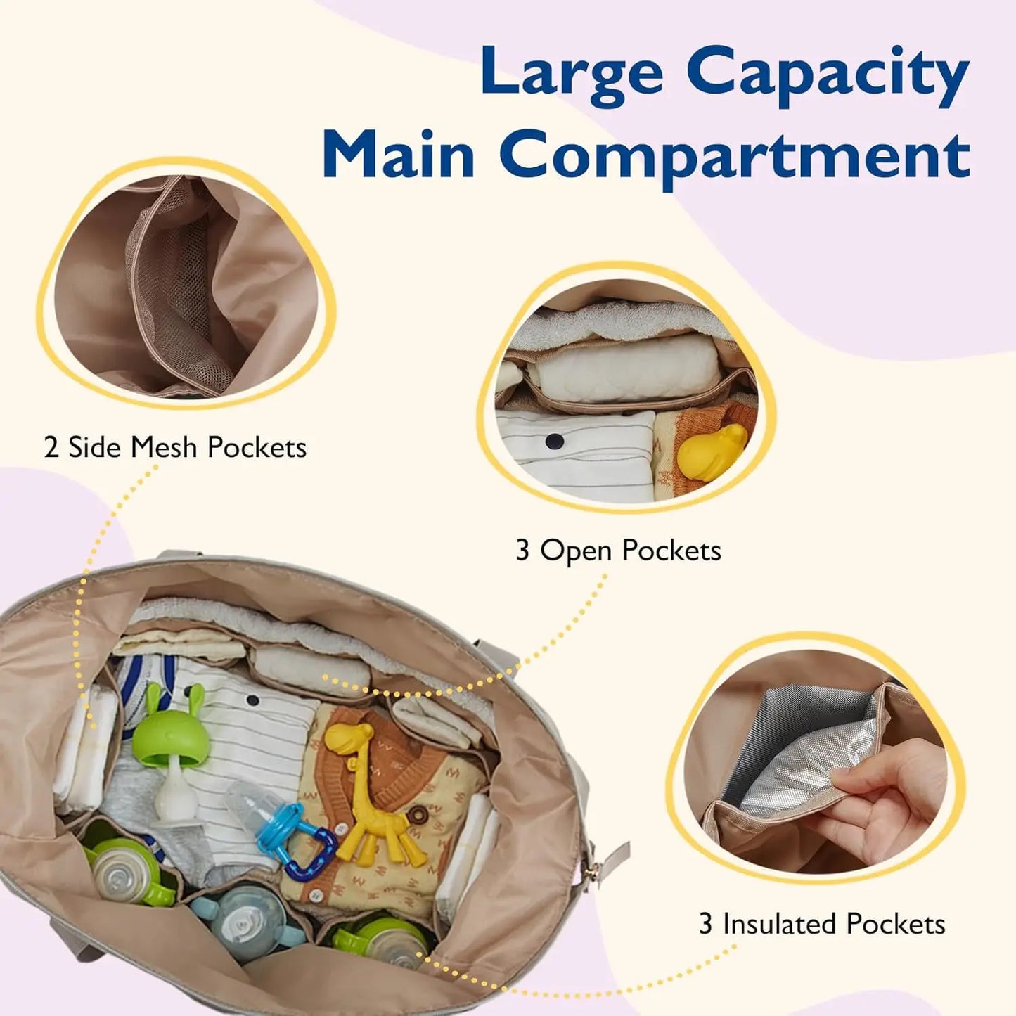 AllWays™ Tote – Large Diaper Bag for Travel & Everyday Parenting