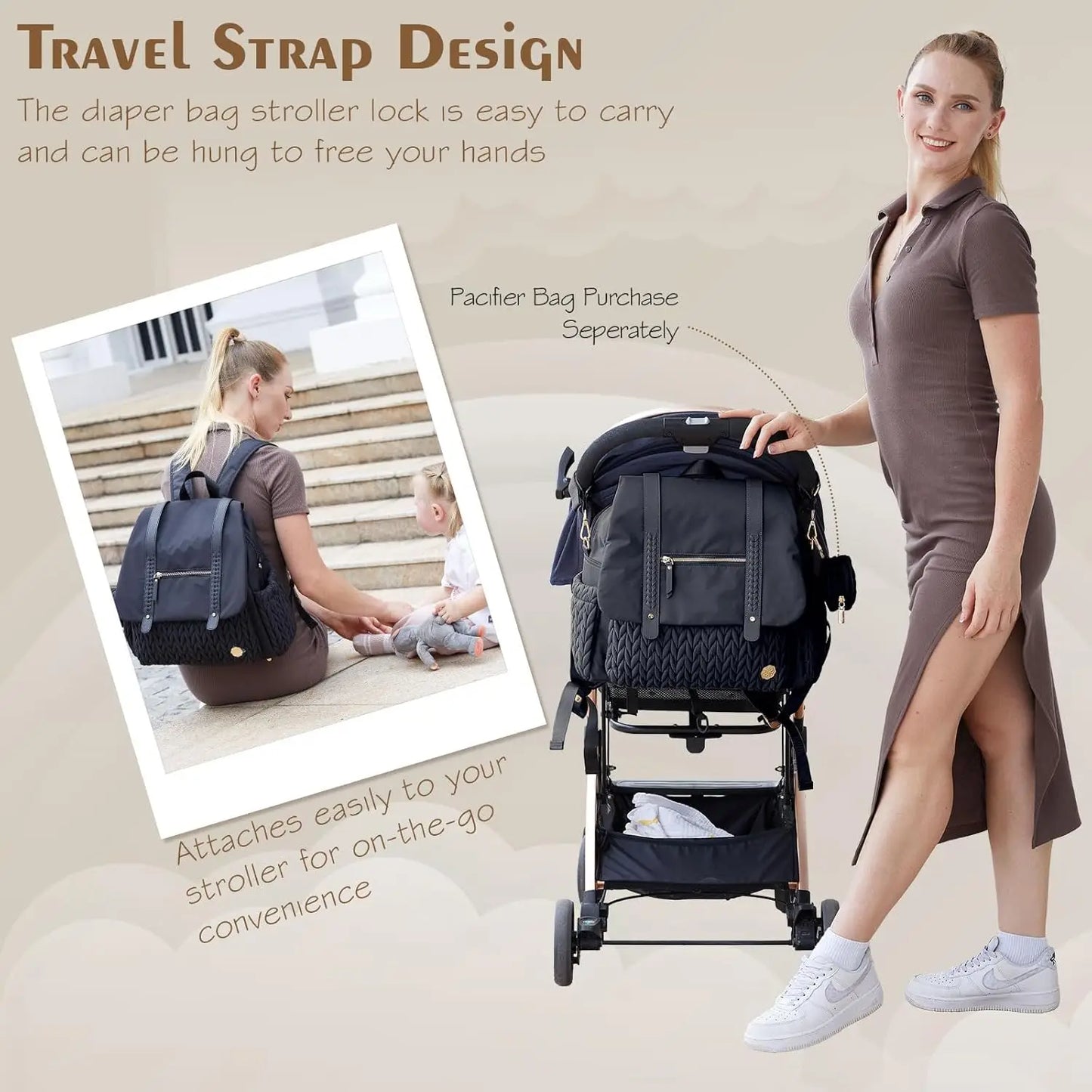 NestGo™ Urban – Stylish Diaper Bag