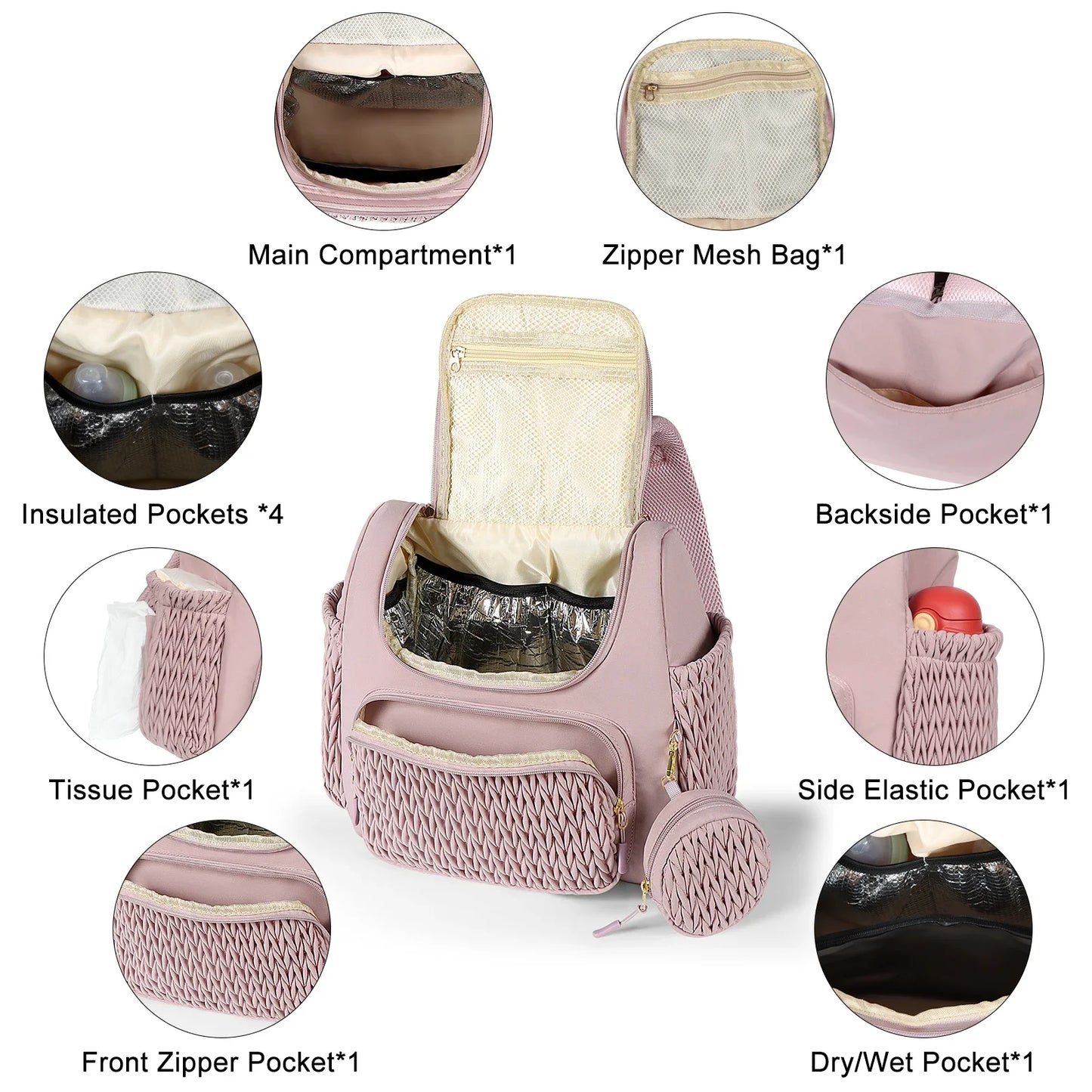 NestGo™ Swift – Compact Diaper Backpack