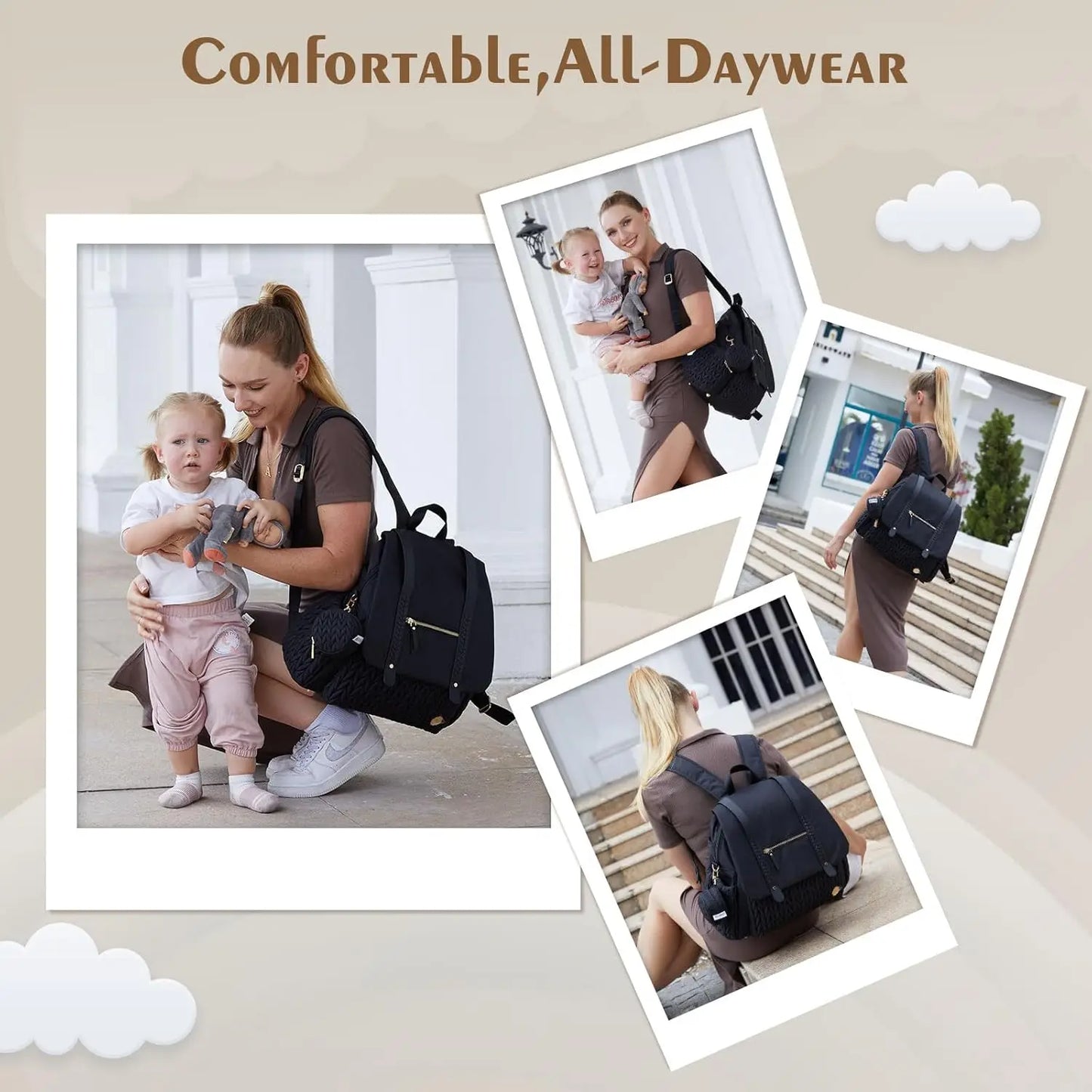 NestGo™ Urban – Stylish Diaper Bag